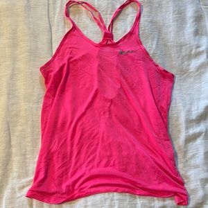 Nike hot pink dri-fit tank